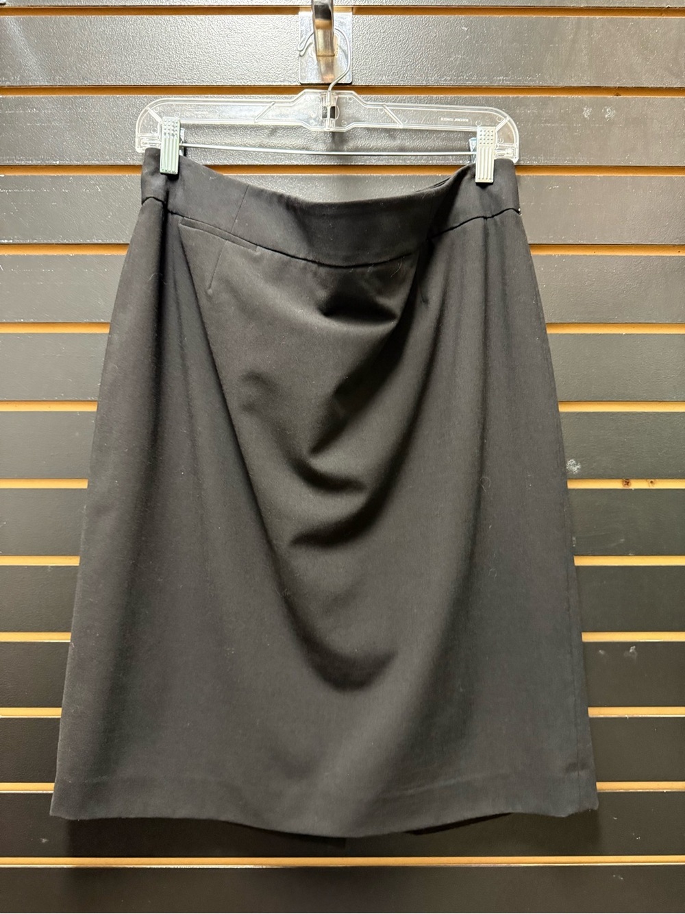 Calvin Klein Black A-Line Career Skirt Size 14 Stretch Lined